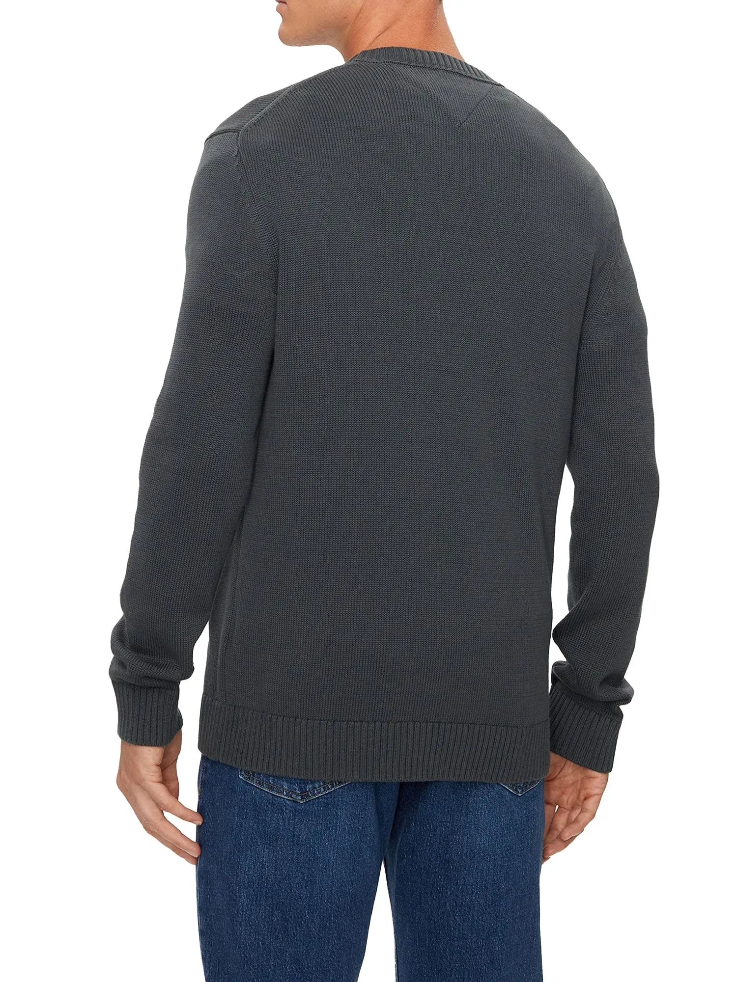 Maglione girocollo slim antracite