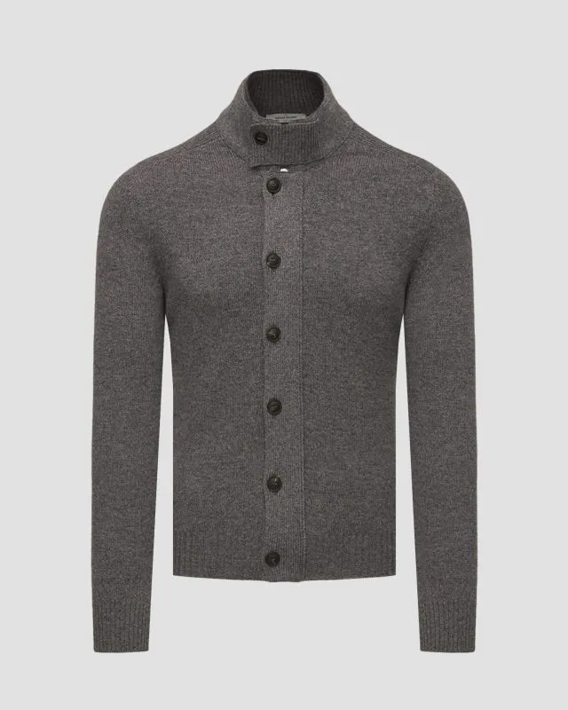 Maglione in lana con bottoni da uomo Gran Sasso