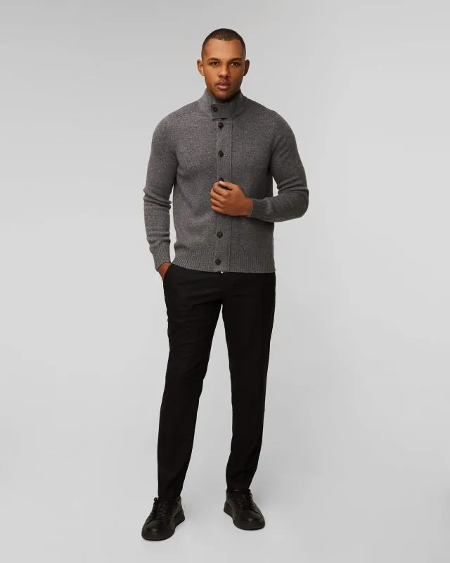 Maglione in lana con bottoni da uomo Gran Sasso