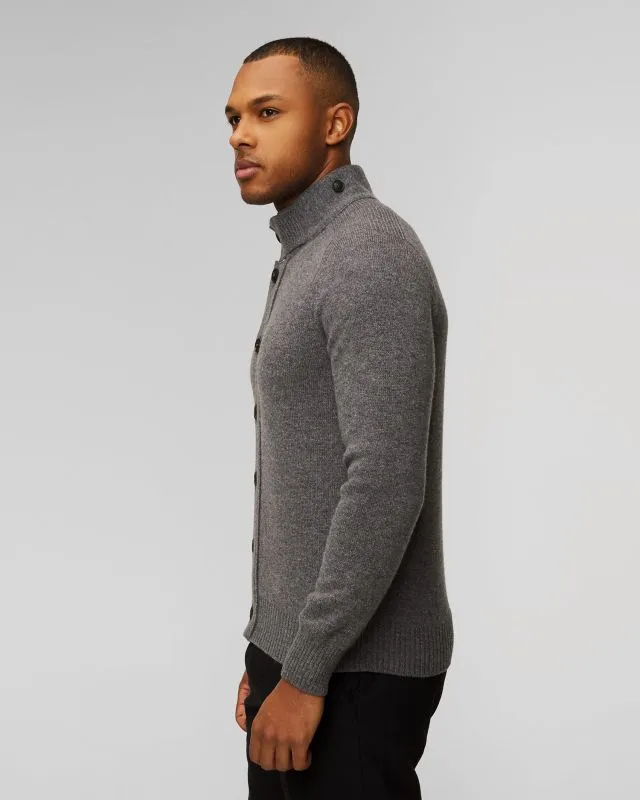 Maglione in lana con bottoni da uomo Gran Sasso