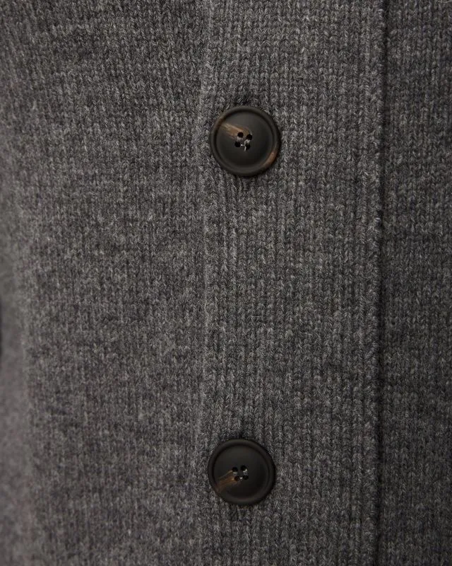 Maglione in lana con bottoni da uomo Gran Sasso