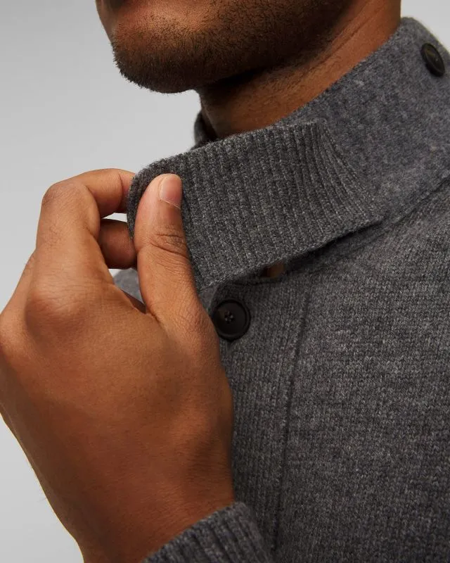 Maglione in lana con bottoni da uomo Gran Sasso