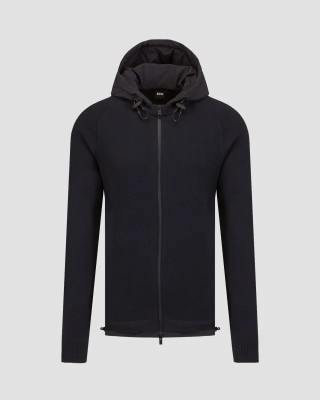 Maglione in lana con cappuccio Hugo Boss P-Ostico