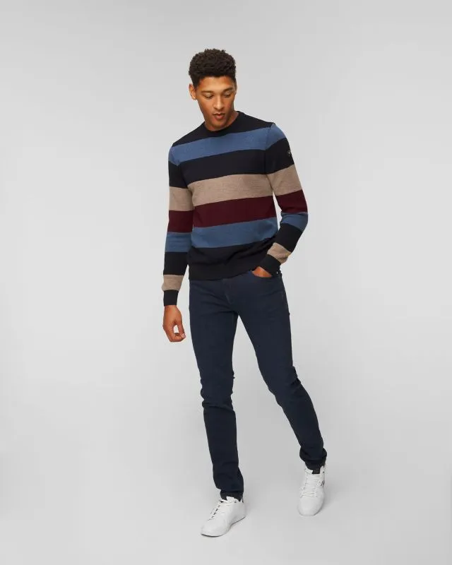 Maglione in lana da uomo Paul&Shark a righe