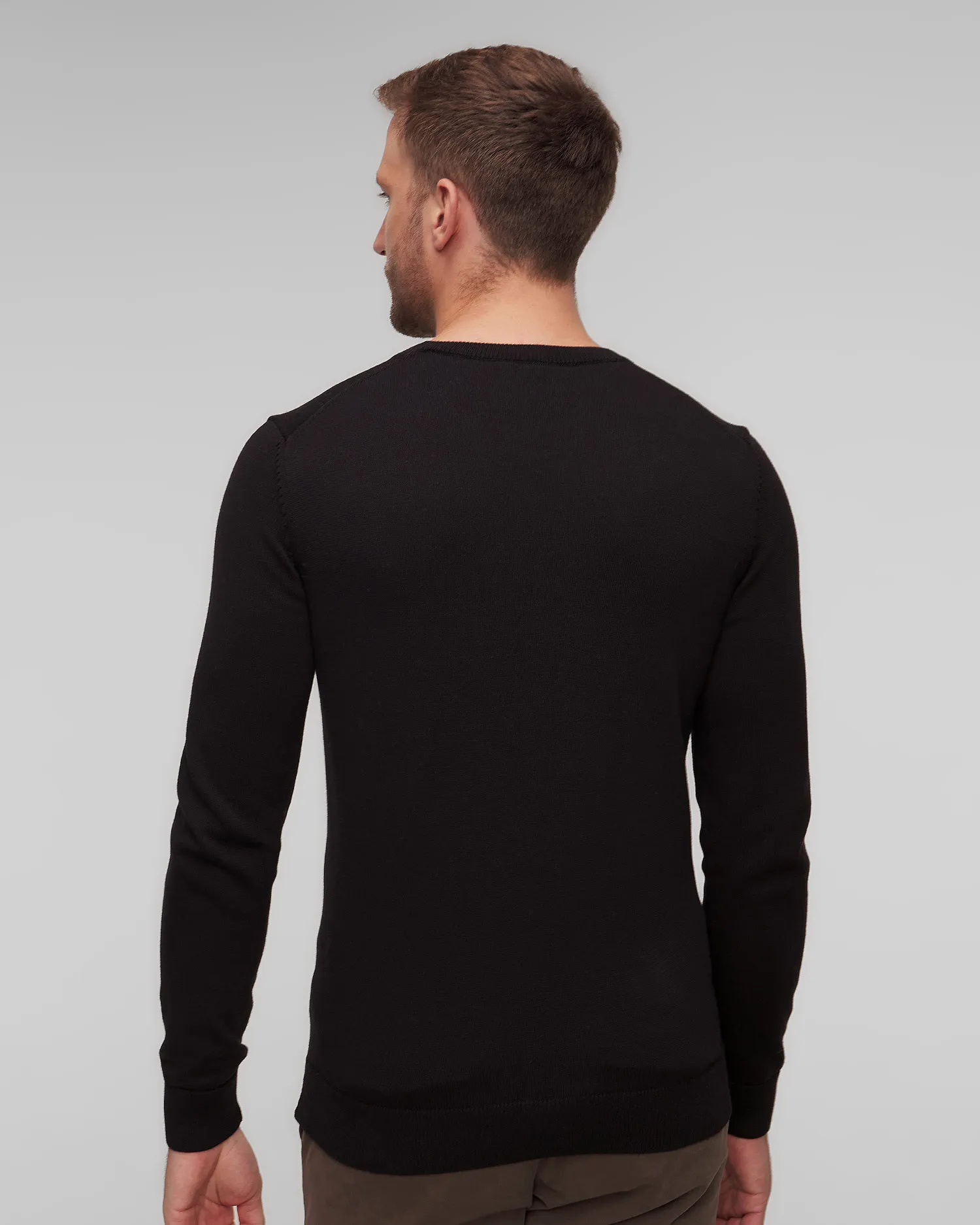 Maglione nero da uomo Aeronautica Militare 242MA1513L506-34300