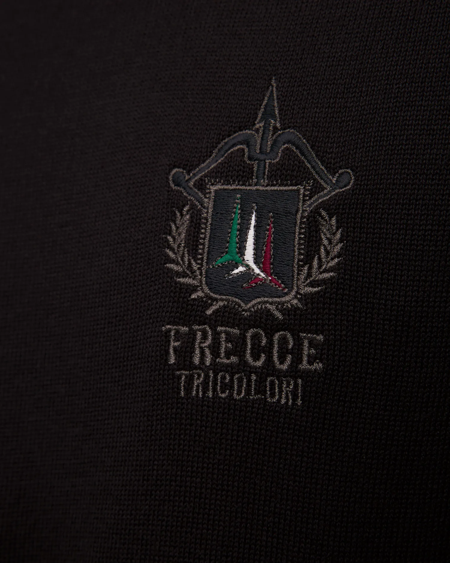 Maglione nero da uomo Aeronautica Militare 242MA1513L506-34300