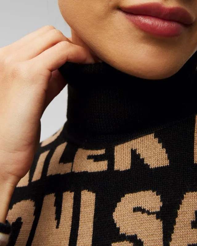 Maglione nero in lana da donna Toni Sailer Suse
