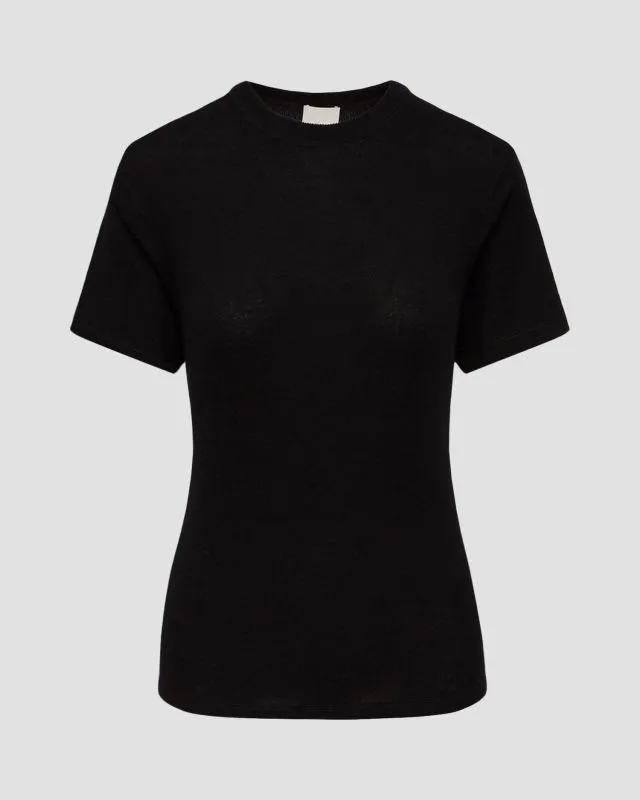 Maglione nero in lana e cashmere da donna Allude