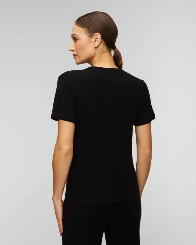 Maglione nero in lana e cashmere da donna Allude