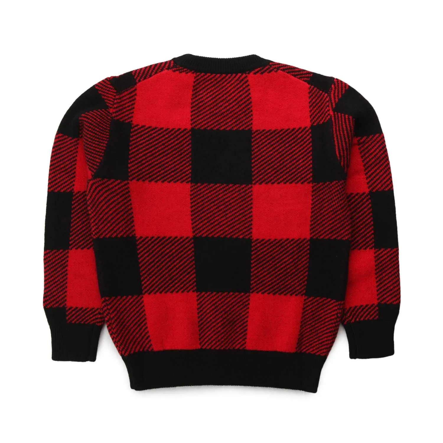 Maglione Snoopy Unisex Rosso E Nero Jr E Teen