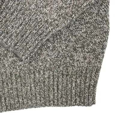 MCS maglione uomo zip 1/4 colore green moulinè
