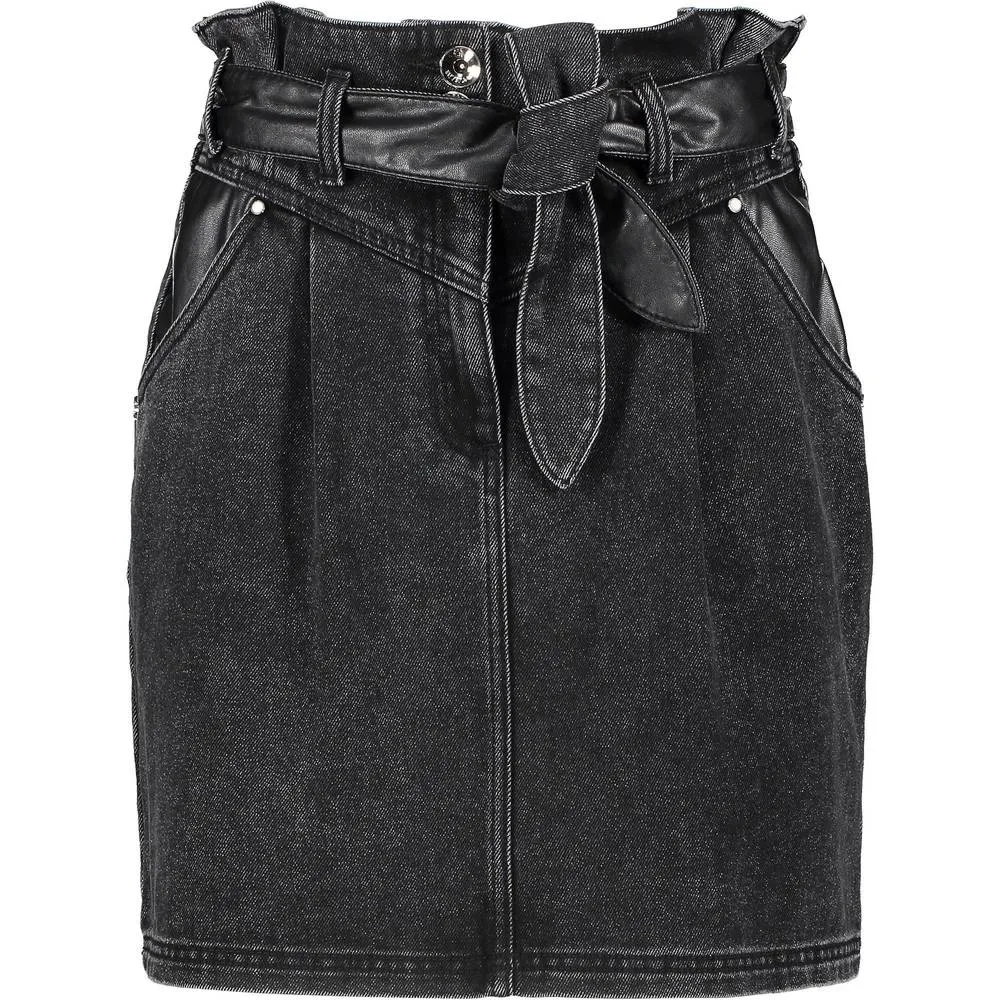 Mini Gonna Denim con Cintura