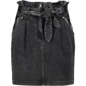 Mini Gonna Denim con Cintura