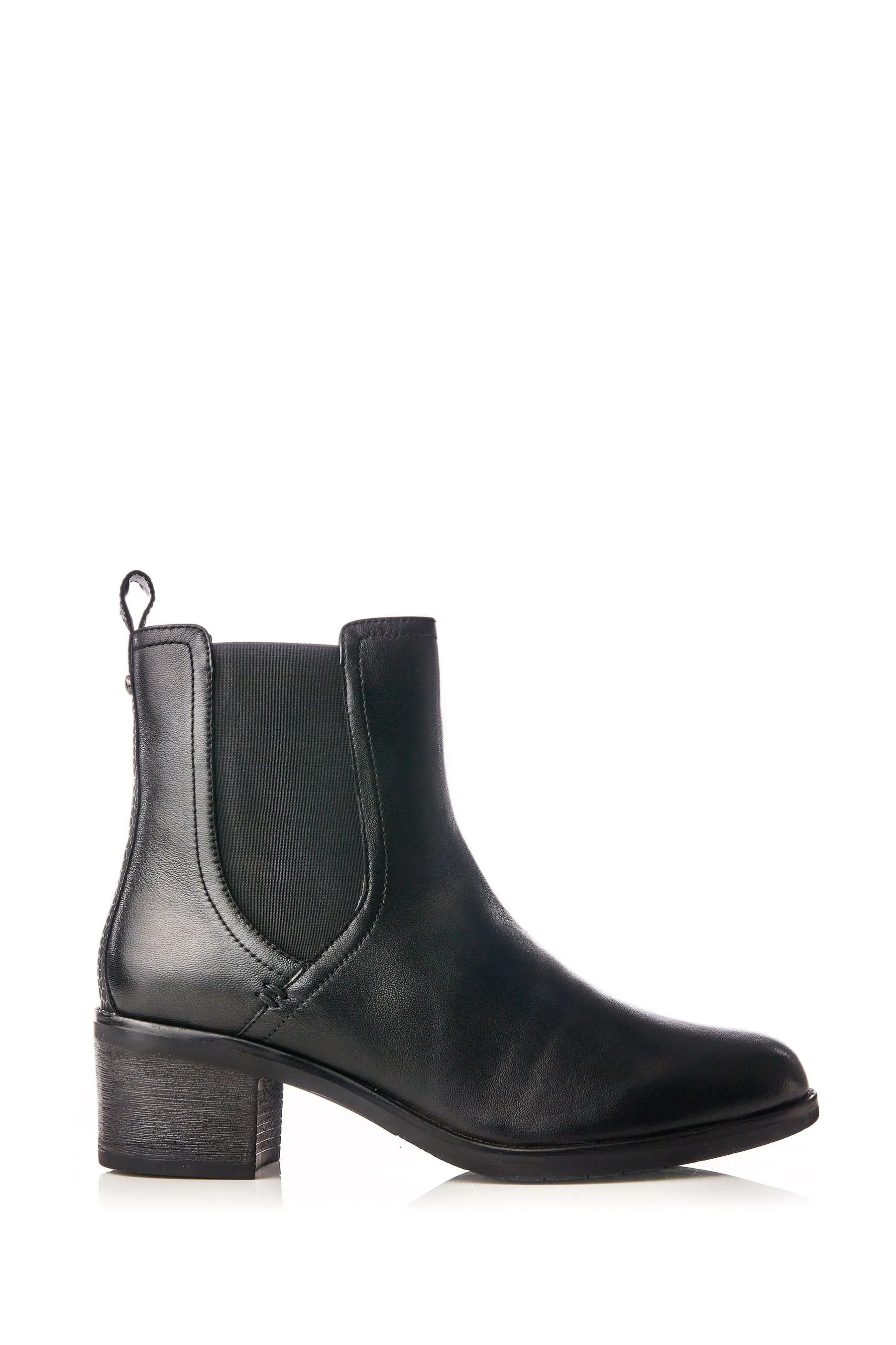 Moda in Pelle - Natele - Chelsea Stivali con tacco largo