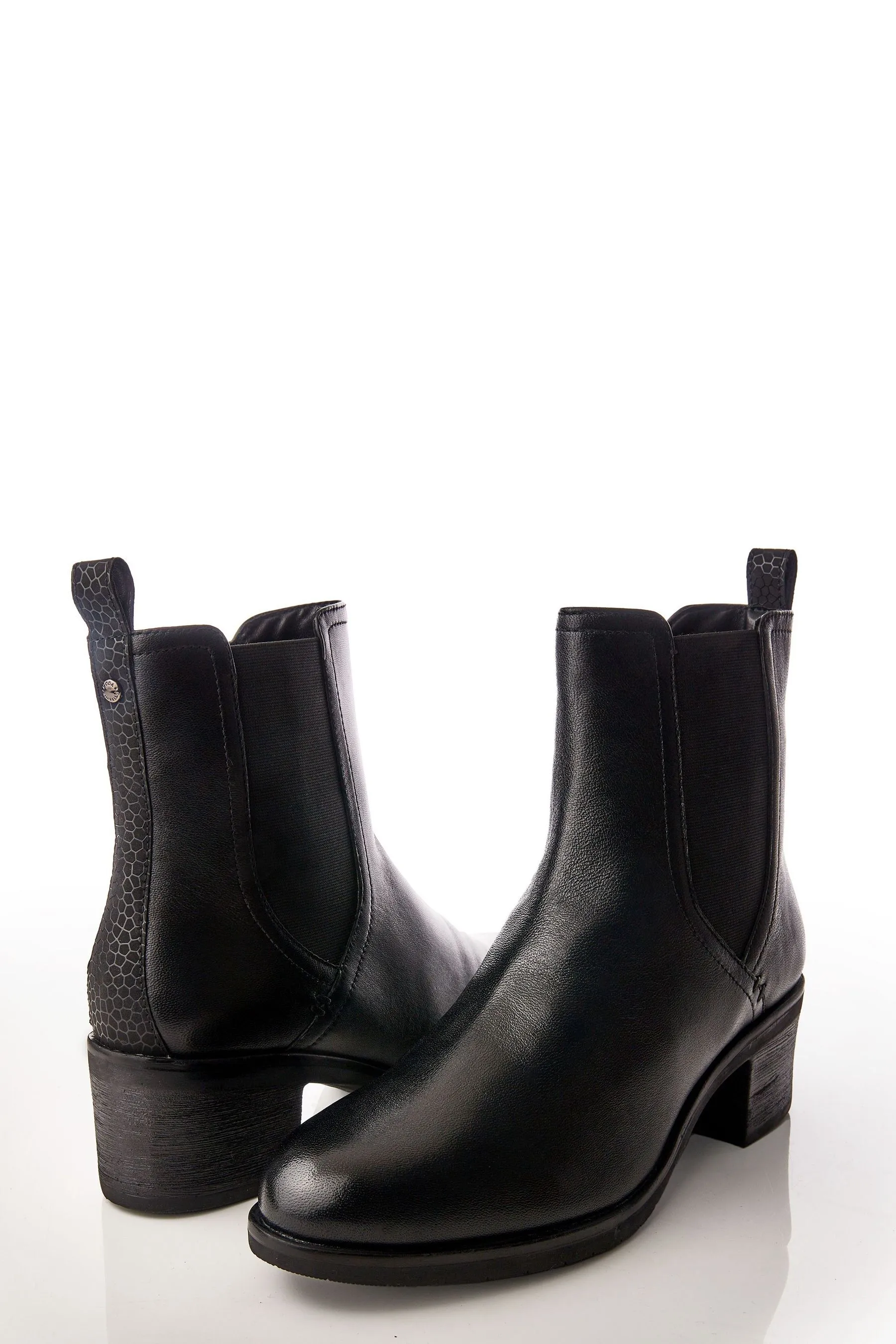 Moda in Pelle - Natele - Chelsea Stivali con tacco largo
