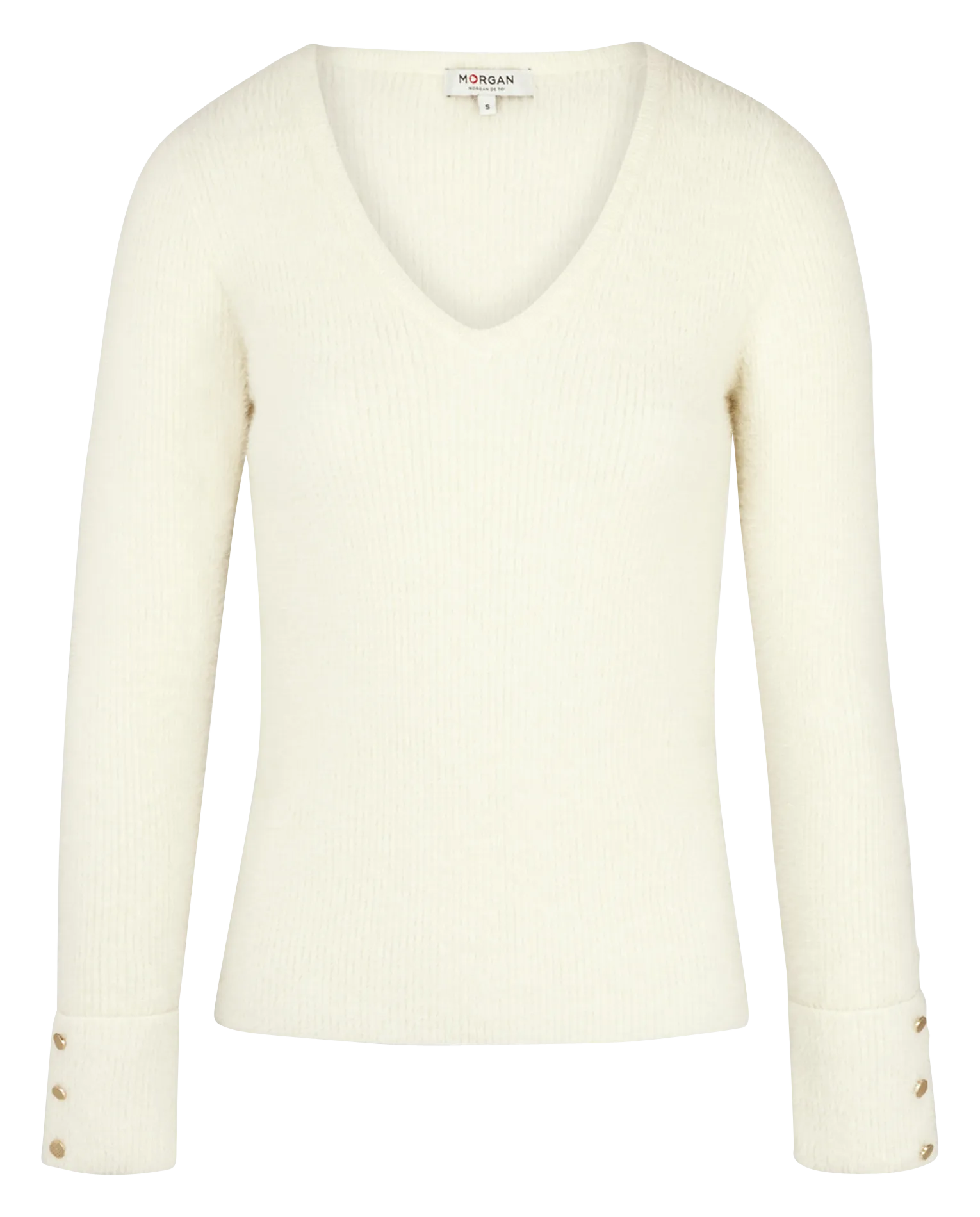  MORGAN   MOOVE - Maglione scollo a V | Beige