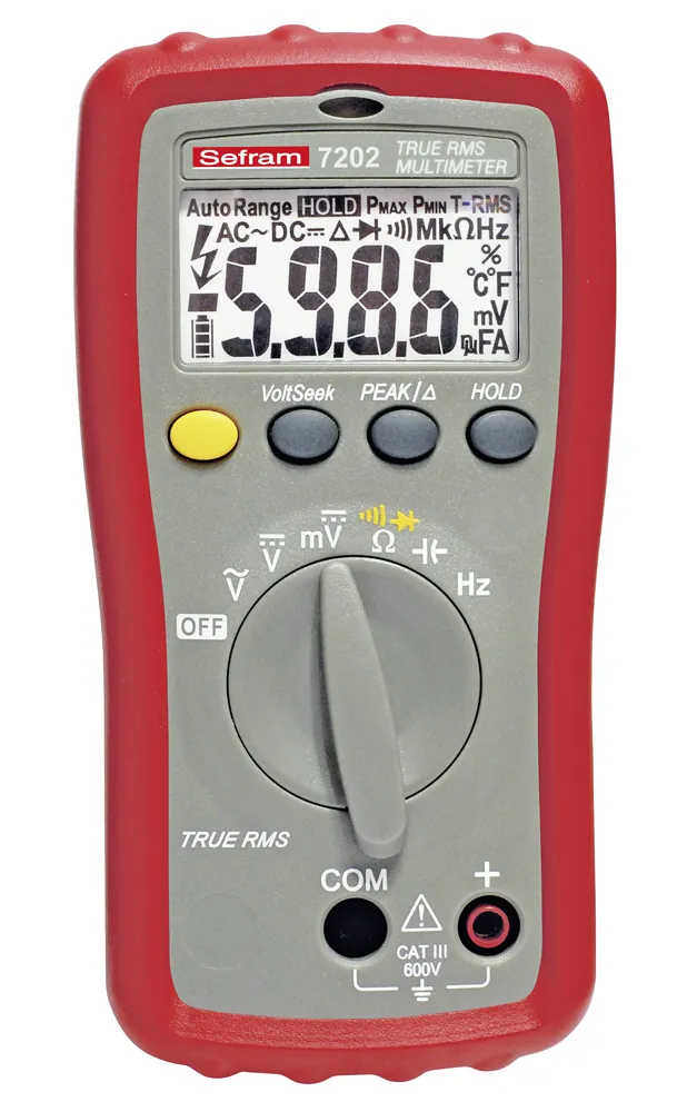 Multimetro digitale Portatile Sefram 7202, 600V ca