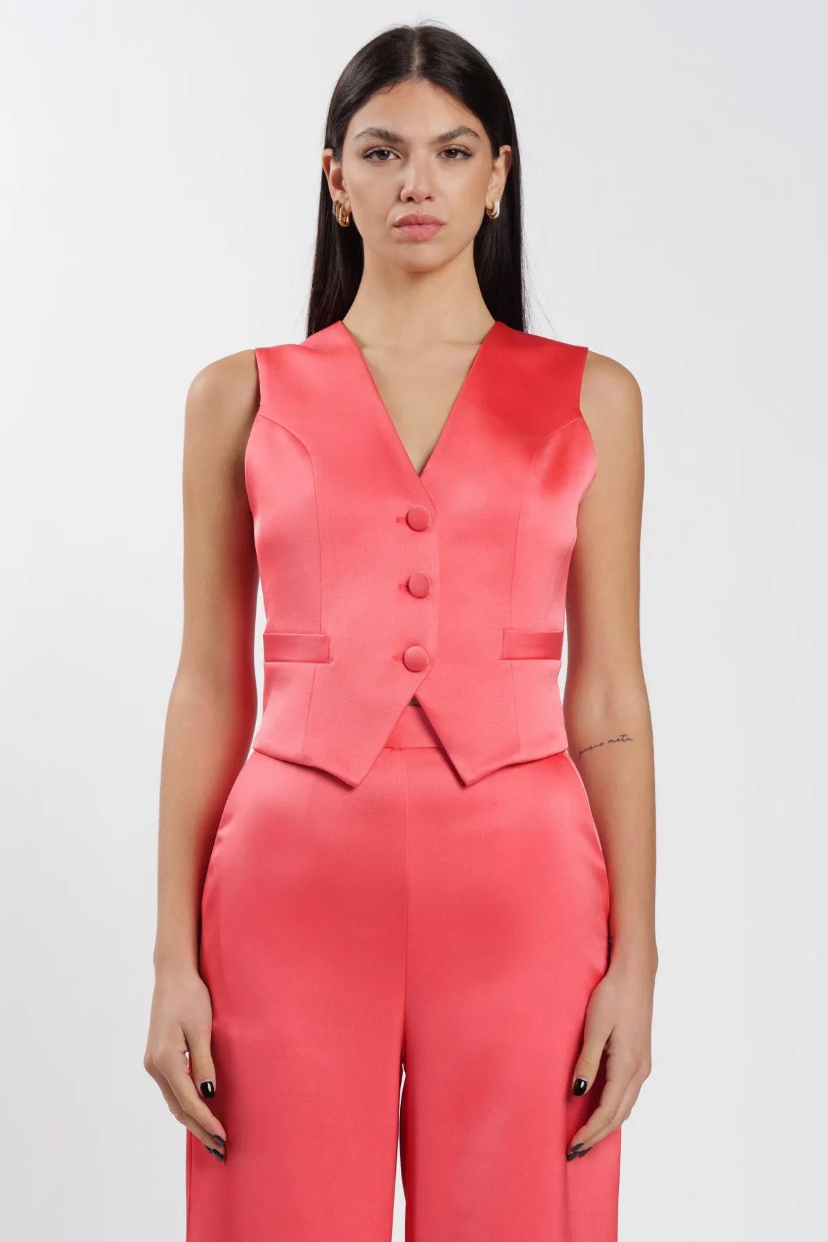 Naima Gilet Viva Corallo-