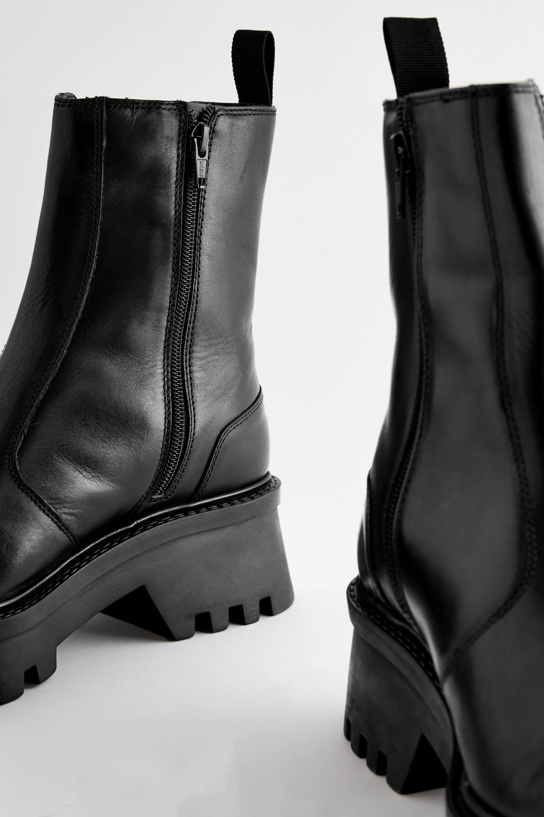 Nero  - Forever Comfort® - Chelsea Stivali spessa in pelle