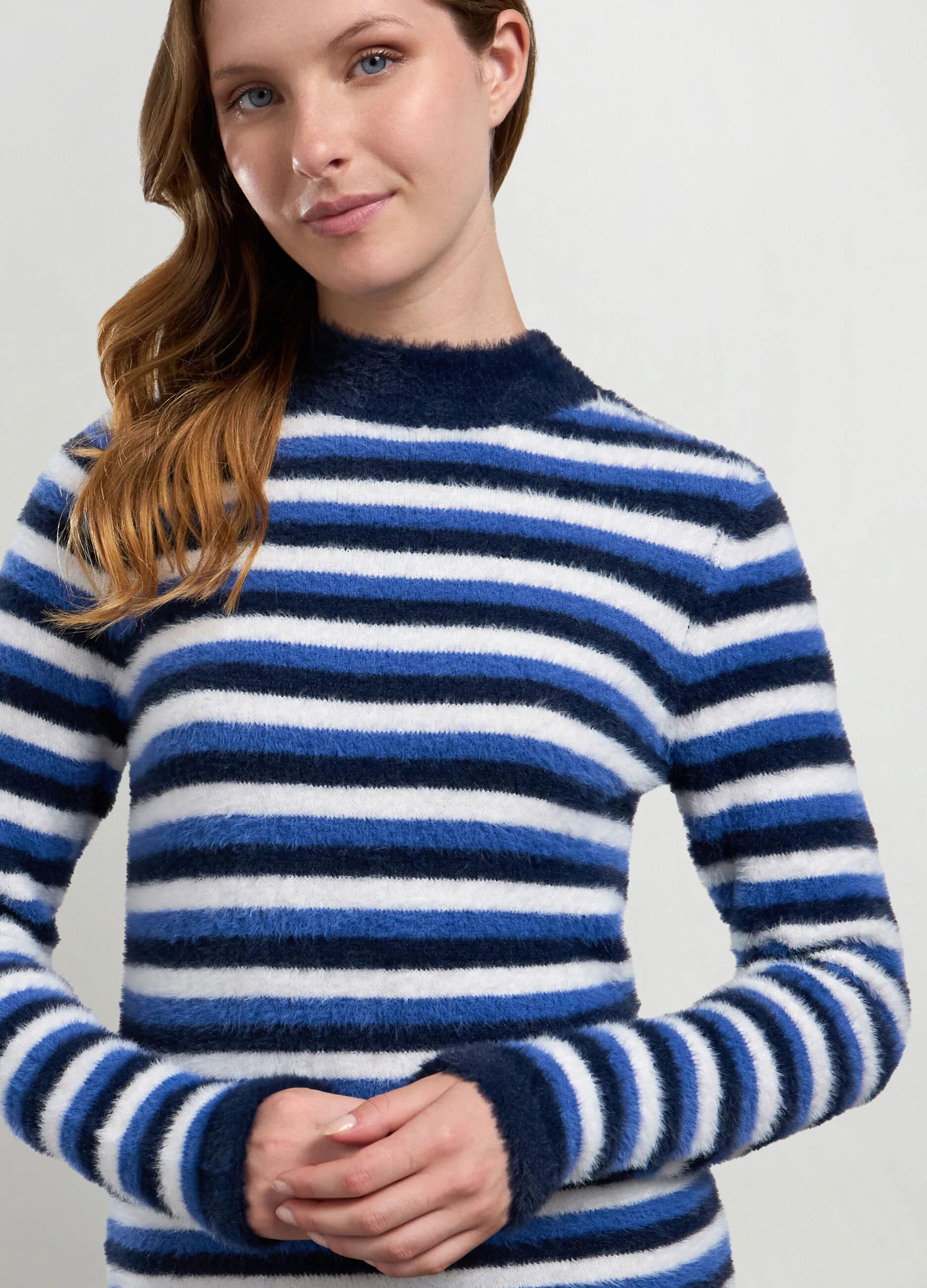 NICE & CHIC  Maglione effetto pelliccia donna