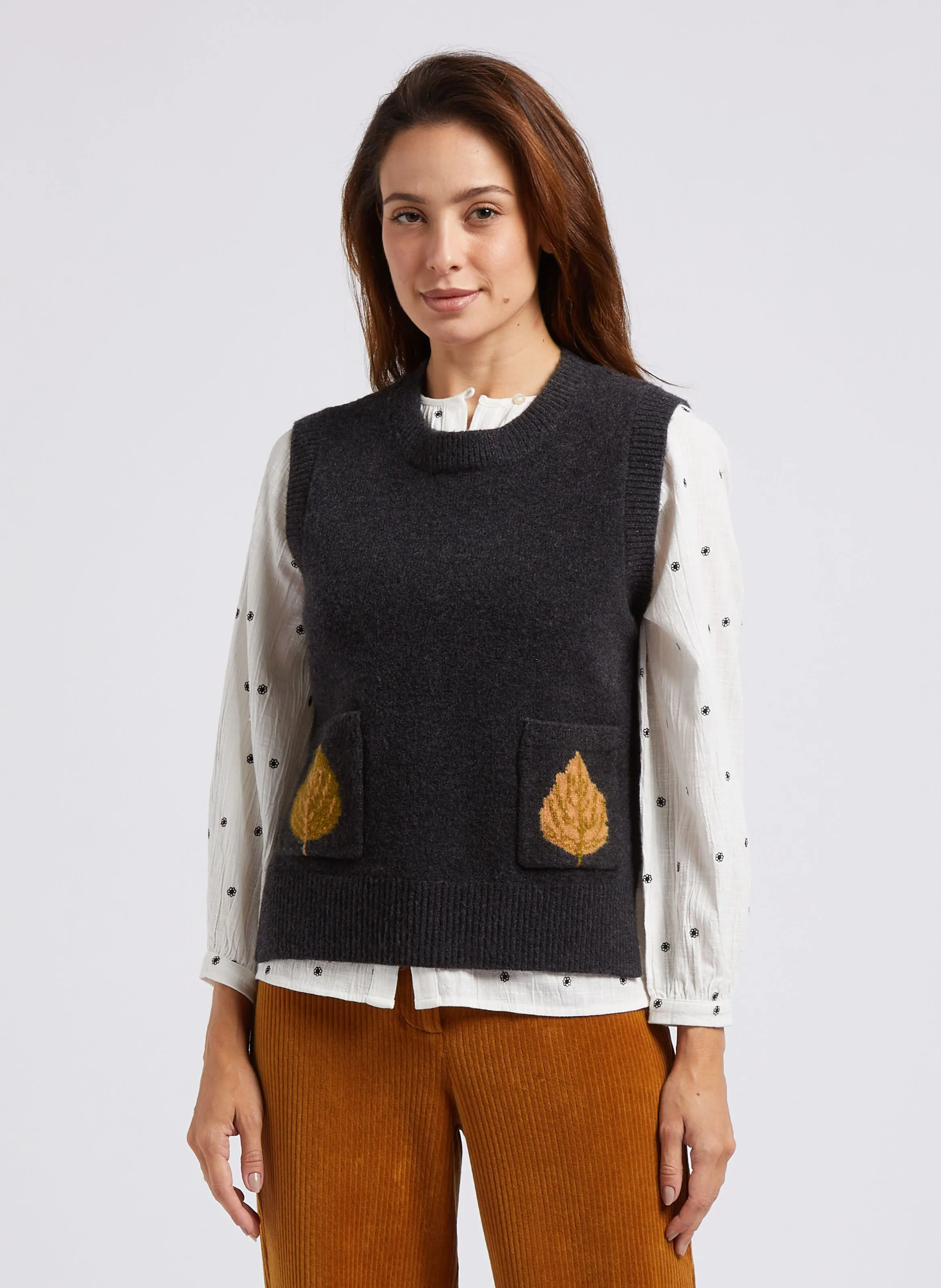  NICE THINGS   Maglione dritto scollo tondo | Grigio