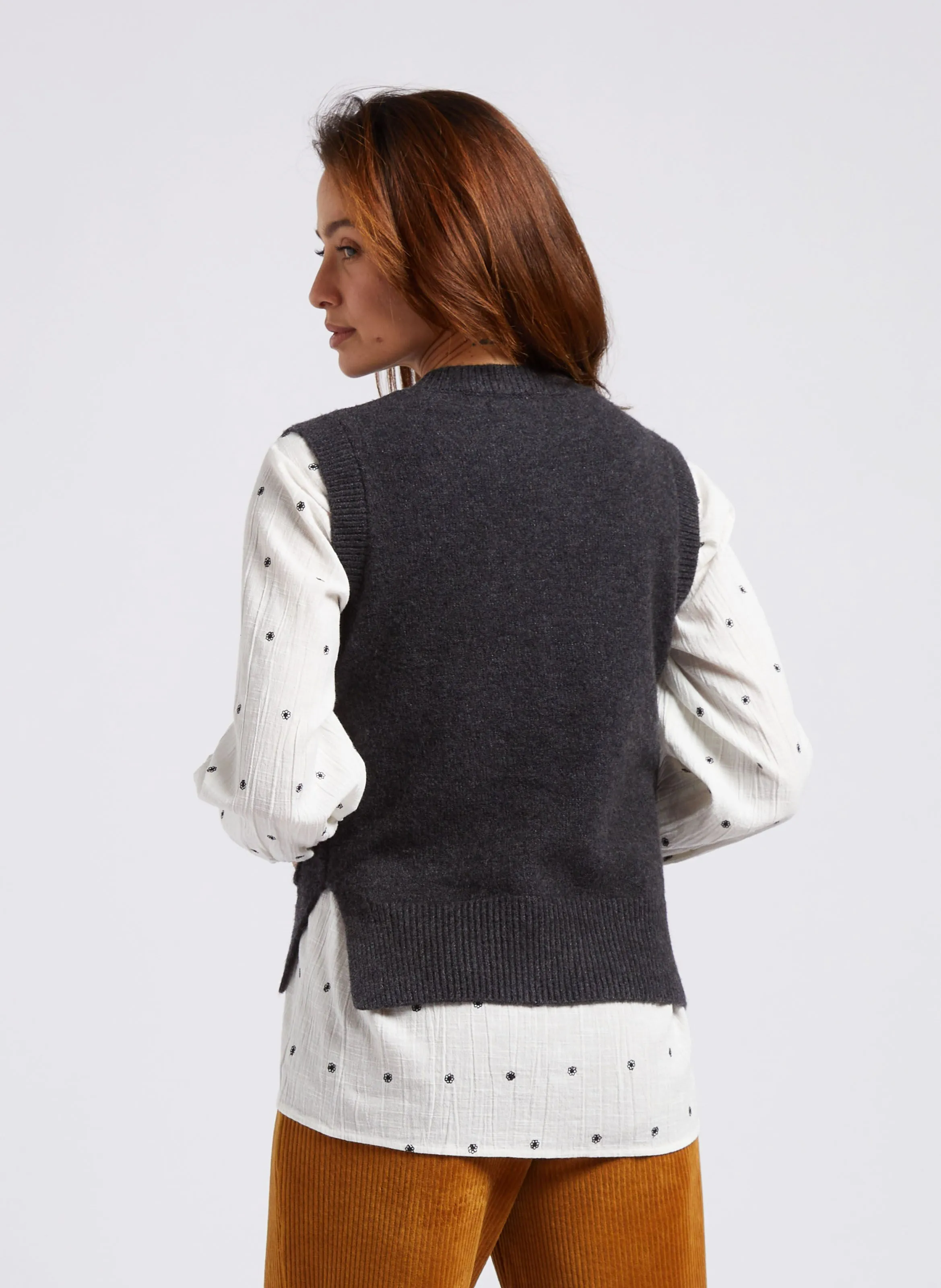  NICE THINGS   Maglione dritto scollo tondo | Grigio