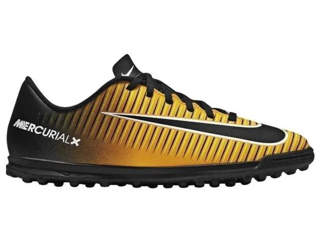 NIKE SCARPE CALCETTO JUNIOR  831954 801  MERCURIAL VORTEX III JR LASER ORANGE/BLACK-WHITE-VOLT