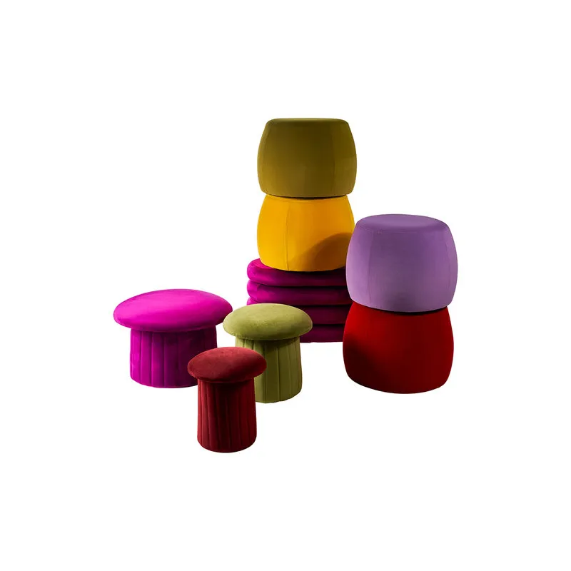 Novità Home Bois - Pouf medio verde oliva