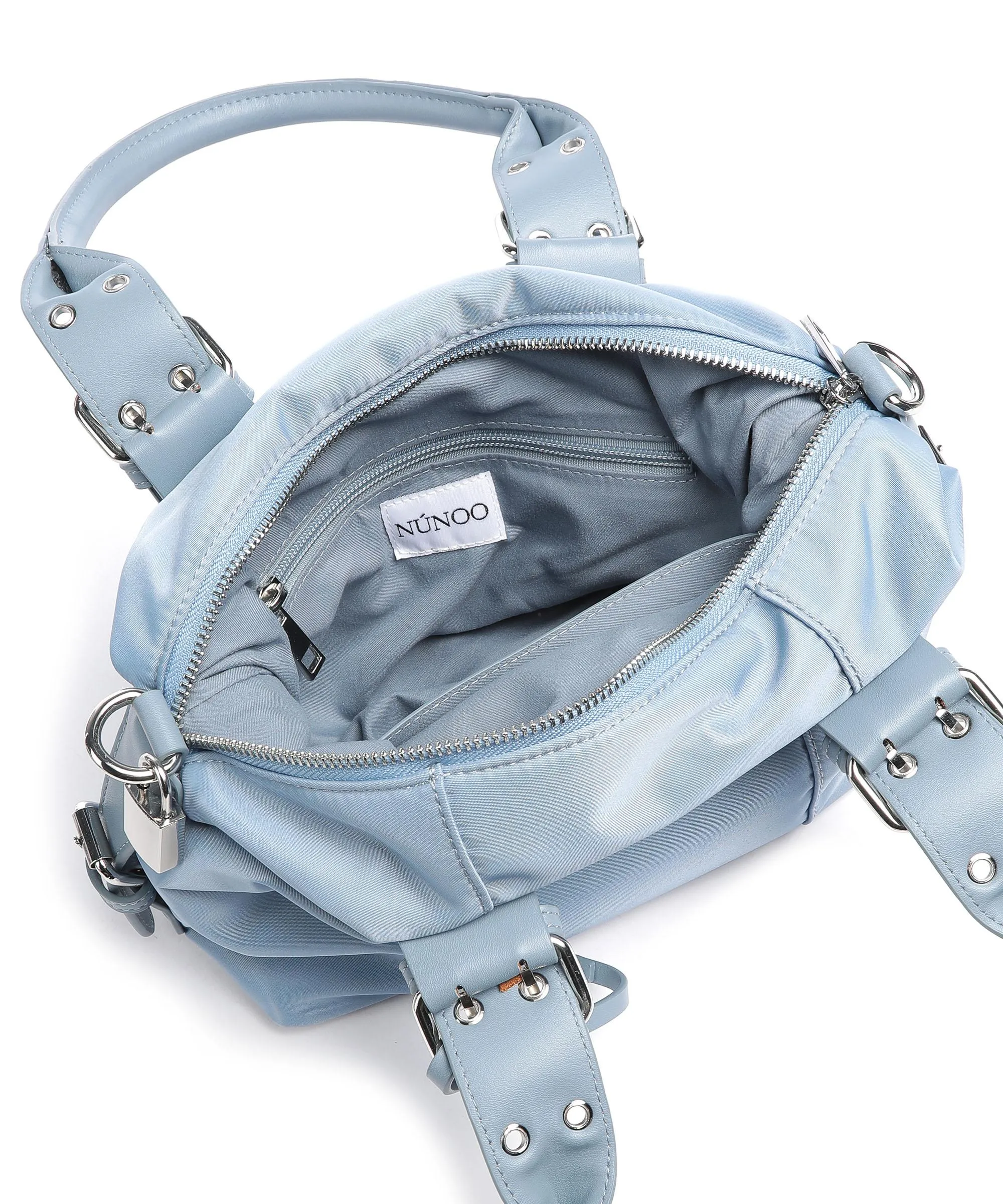  Núnoo Recycled Nylon Boby Borsa a mano nylon riciclato blu chiaro  