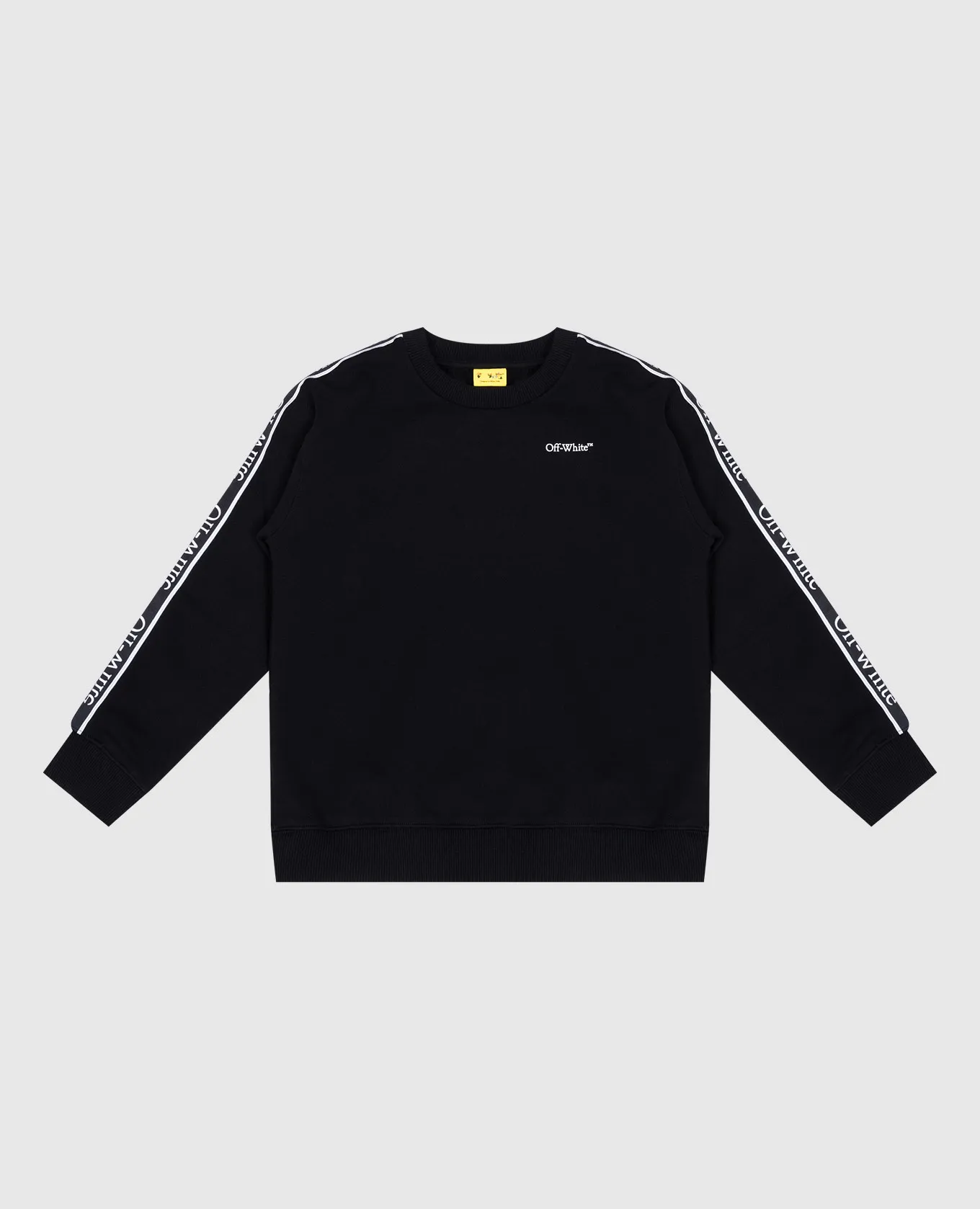 Off-White Felpa nera da bambino con logo OBBA007F24FLE001