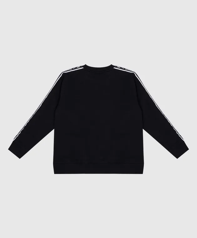 Off-White Felpa nera da bambino con logo OBBA007F24FLE001