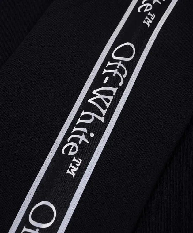Off-White Felpa nera da bambino con logo OBBA007F24FLE001