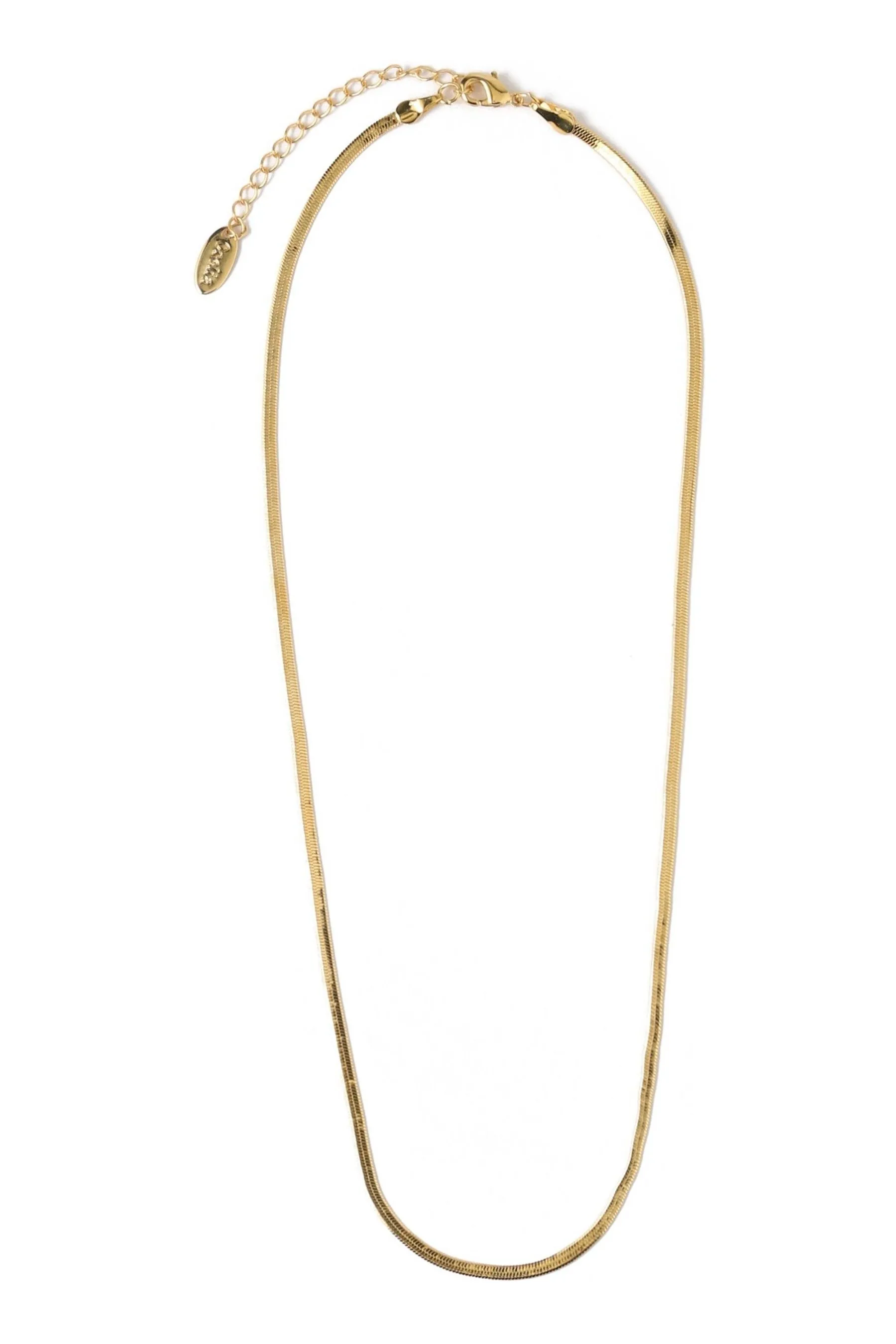 Orelia London Oro - Collana piatta placcata effetto serpente