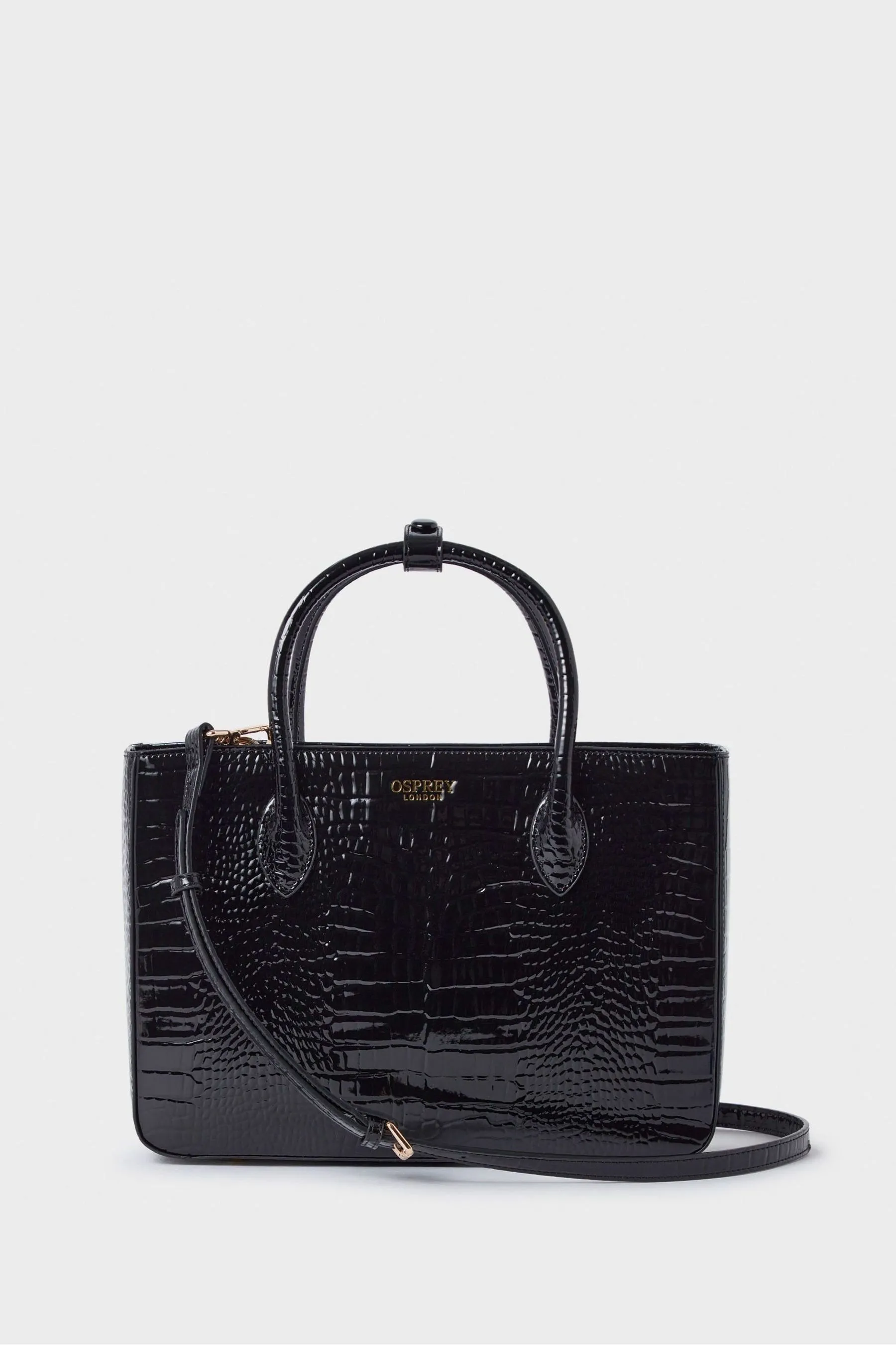 OSPREY LONDON - Fulham - Borsa con maglione in pelle sintetica