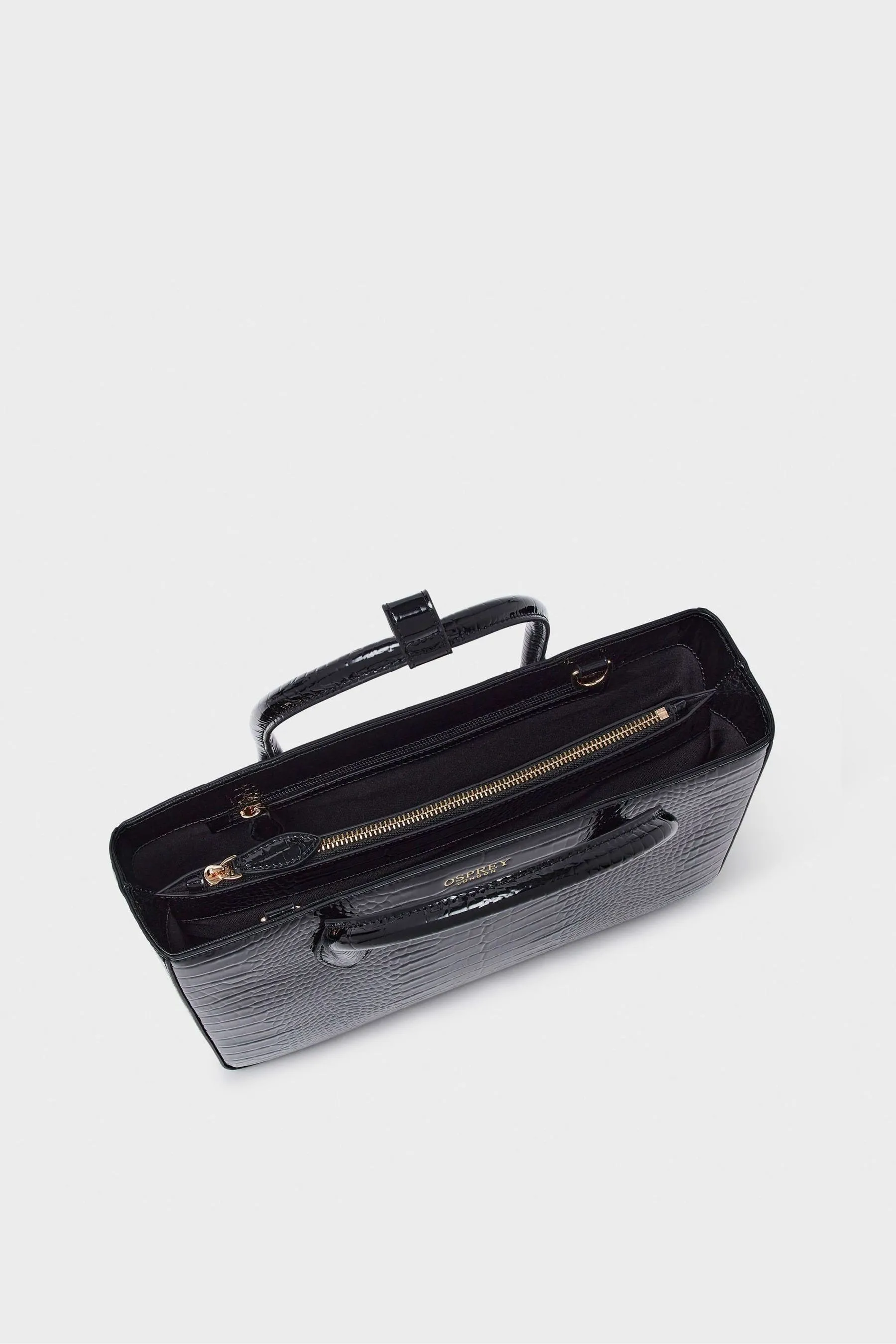 OSPREY LONDON - Fulham - Borsa con maglione in pelle sintetica