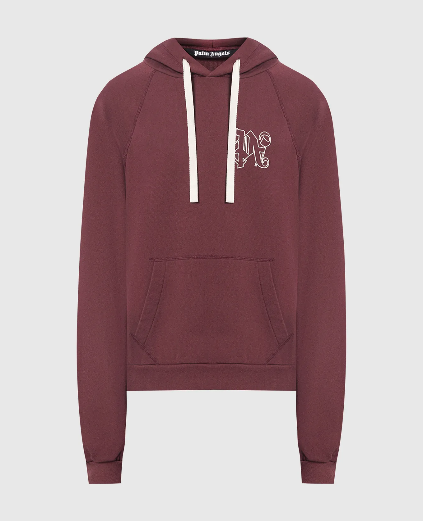 Palm Angels Felpa bordeaux con monogramma PMBB136E23FLE001