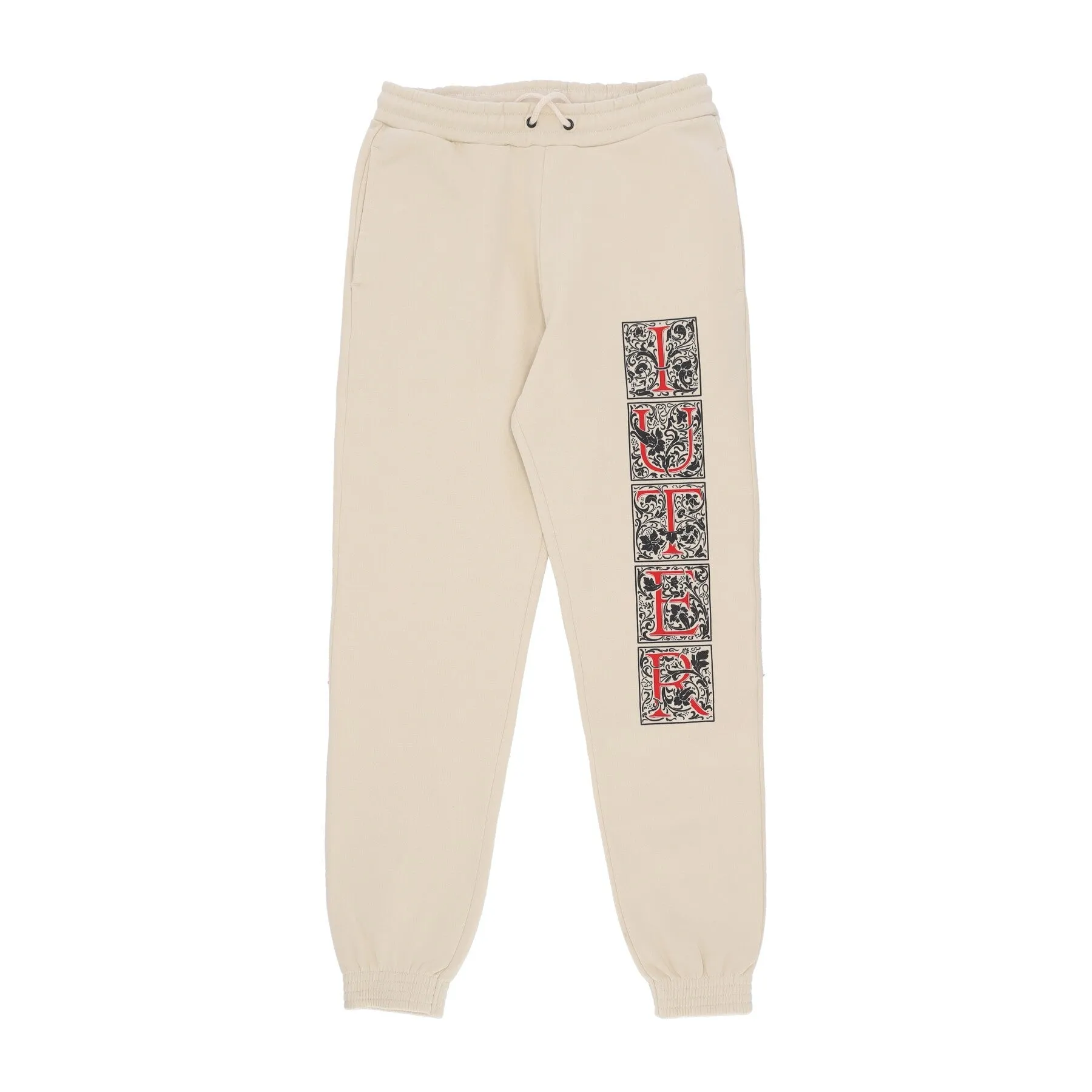 Pantalone Tuta Felpato Uomo Mediolanum Sweatpant Cream