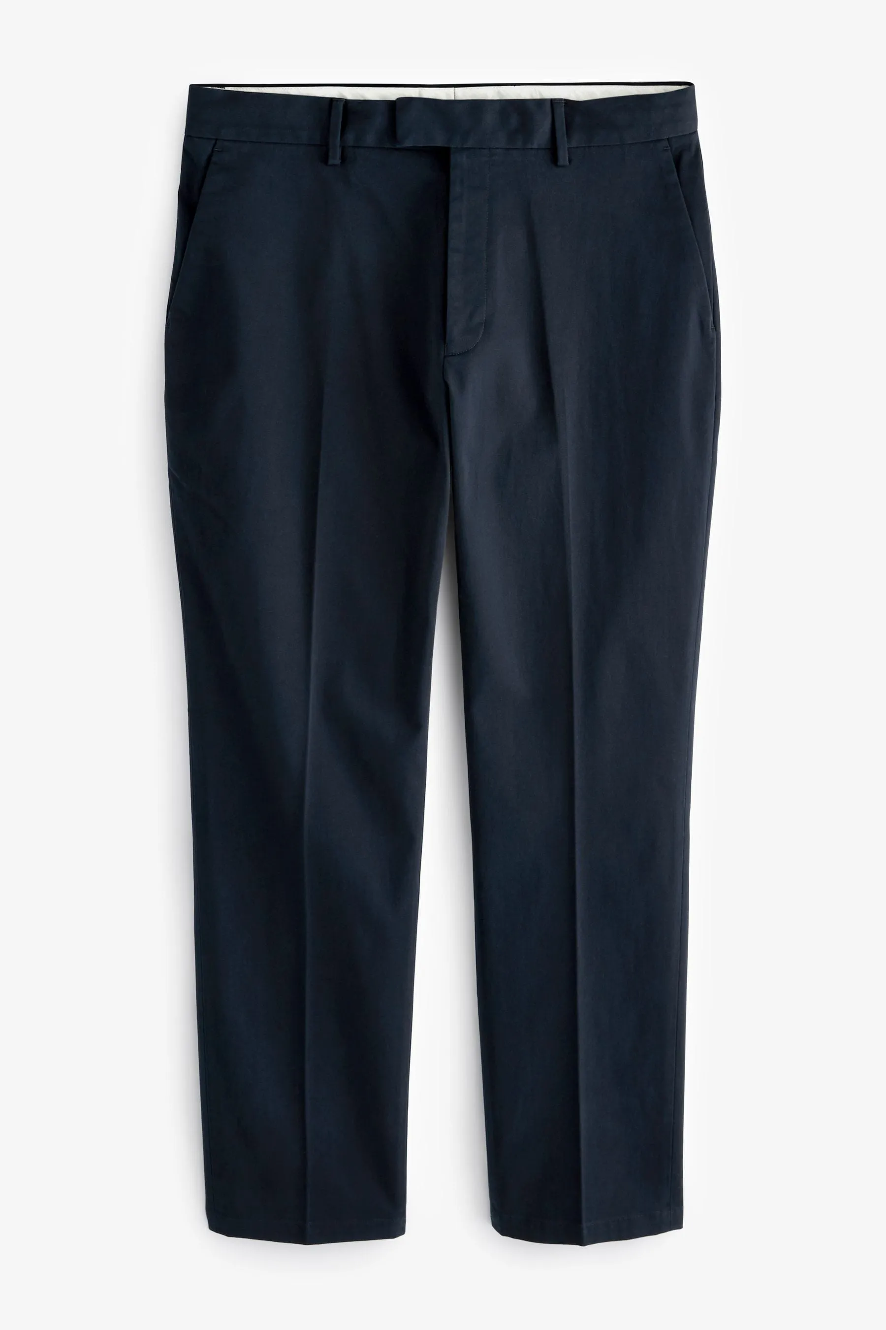 Pantaloni chino elasticizzati in rasatello Pantaloni