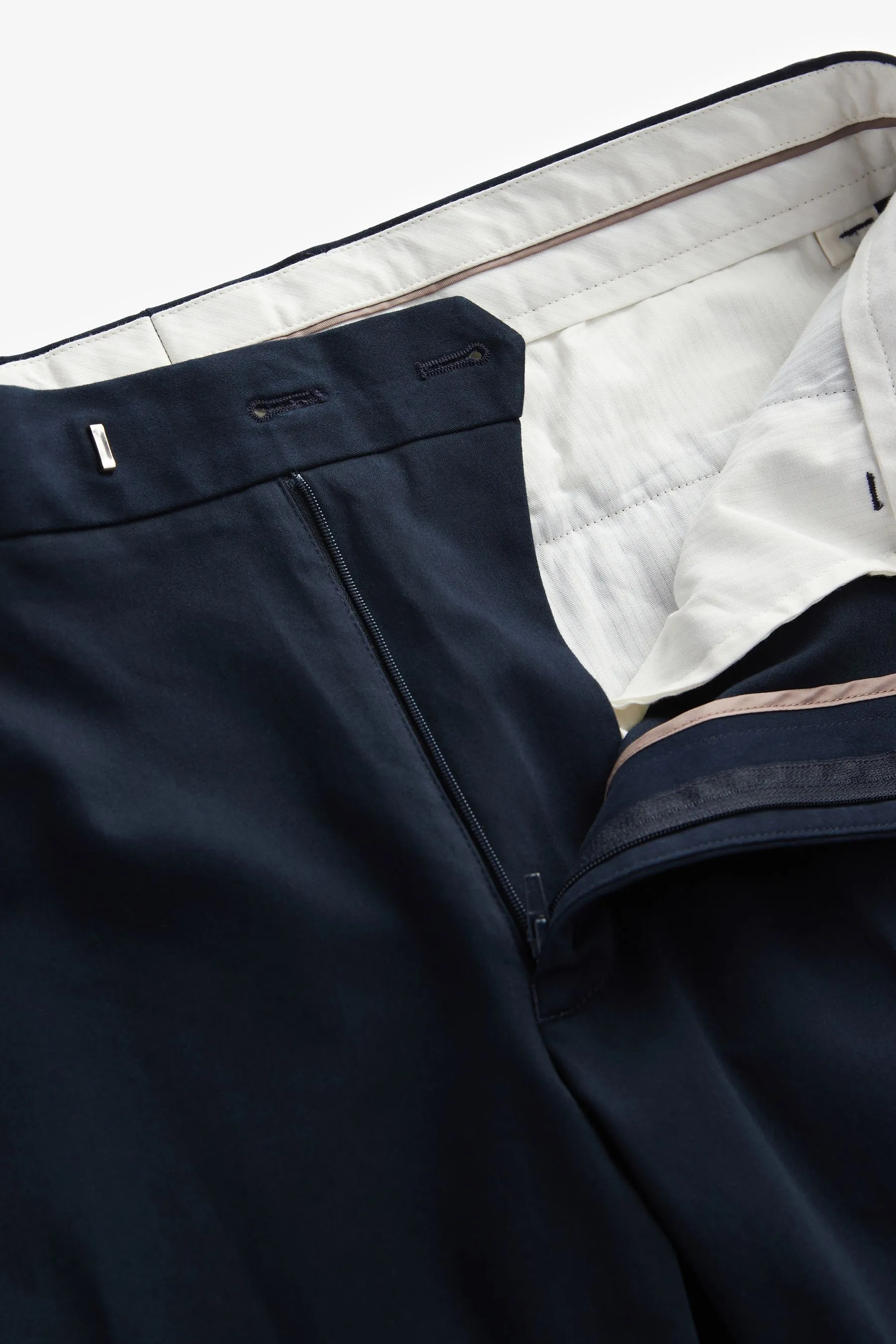 Pantaloni chino elasticizzati in rasatello Pantaloni