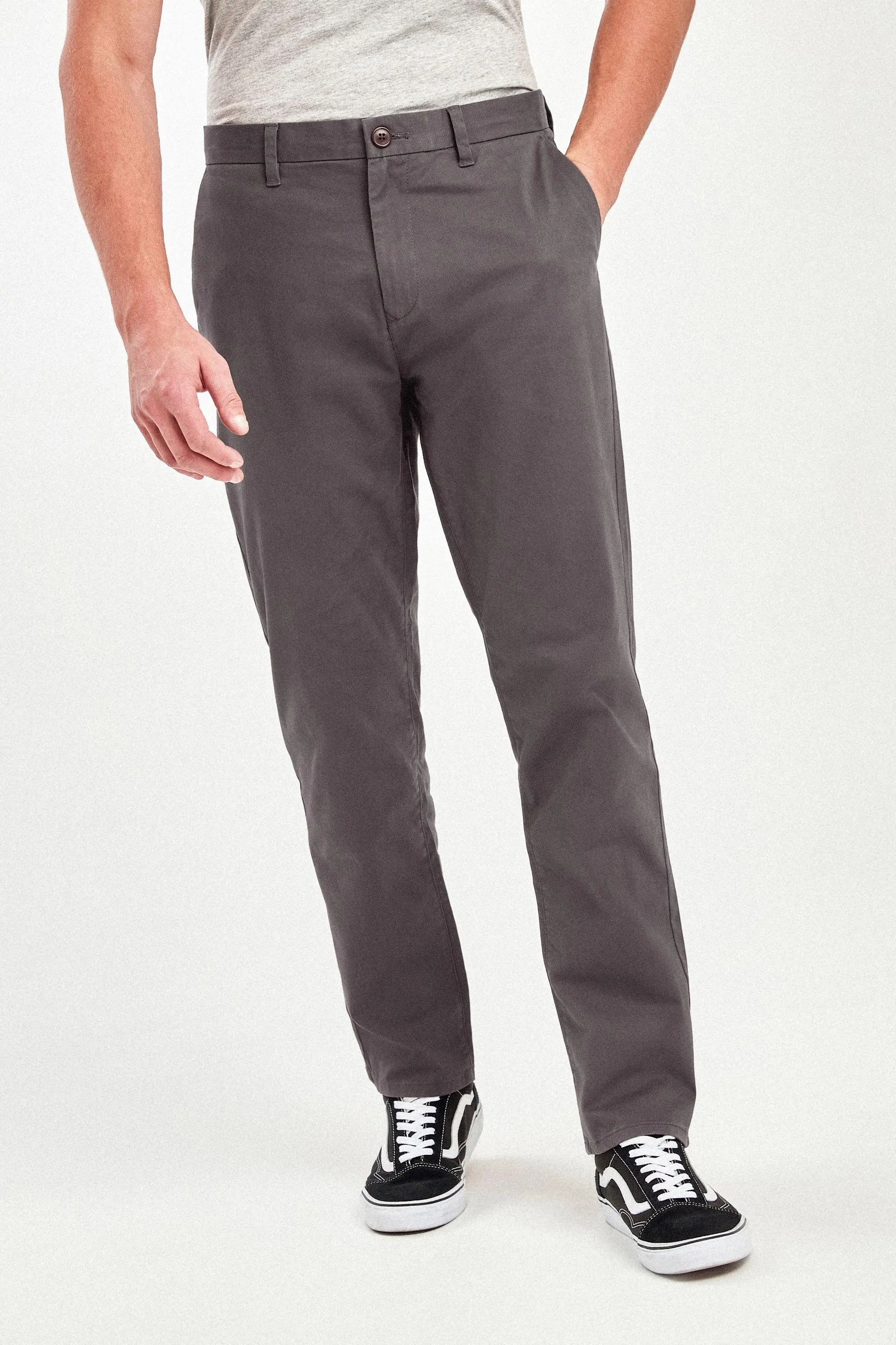 Pantaloni chino elasticizzati vestibilità comoda Pantaloni