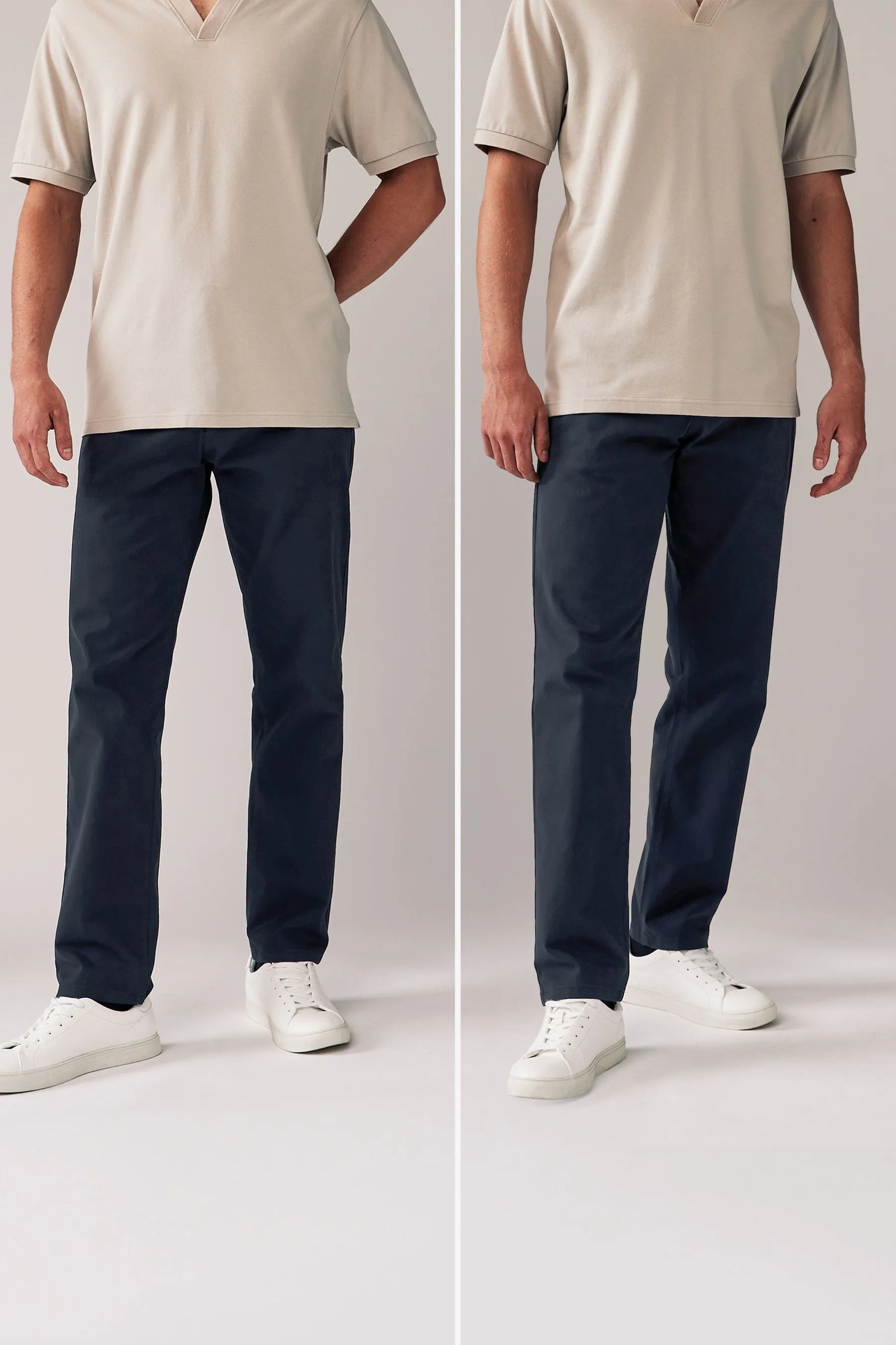 Pantaloni chino Pantaloni elasticizzata 2 Confezione