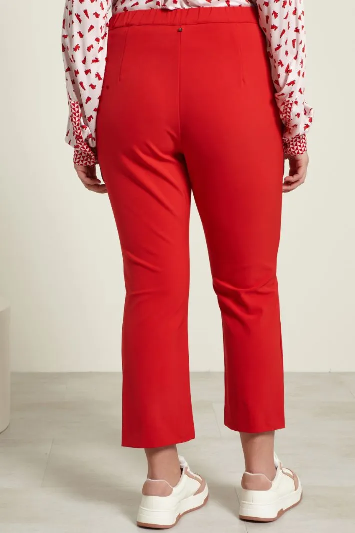 Pantaloni cropped stretch