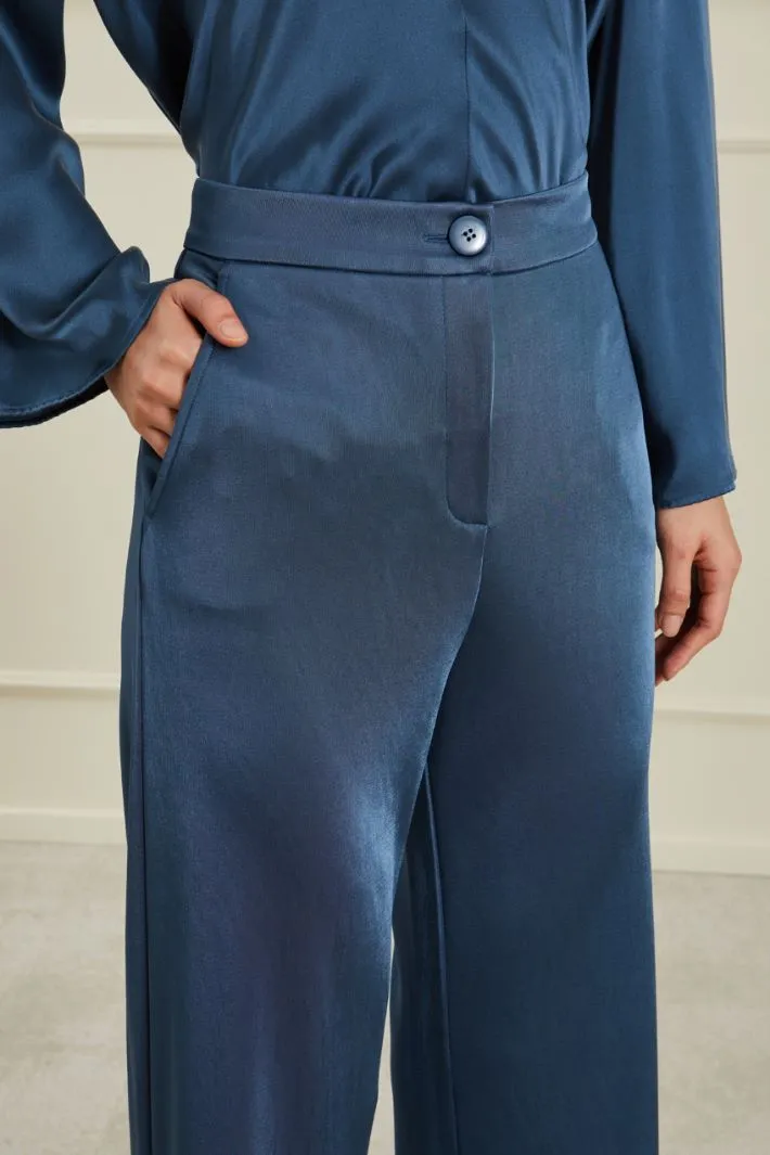 Pantaloni in pura viscosa