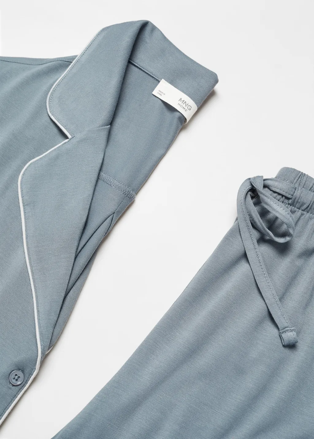 Pantaloni pigiama bordo a contrasto 
