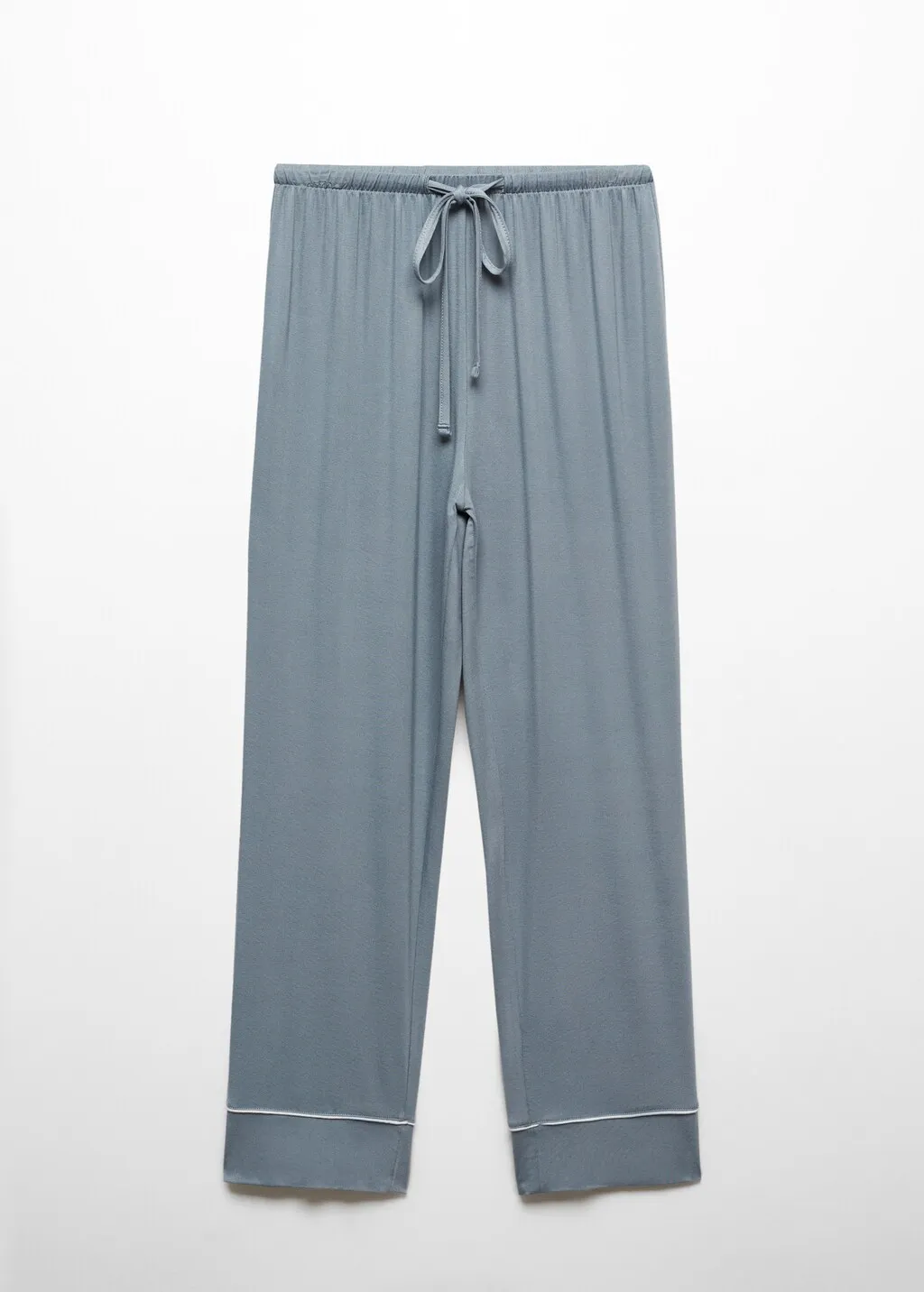 Pantaloni pigiama bordo a contrasto 