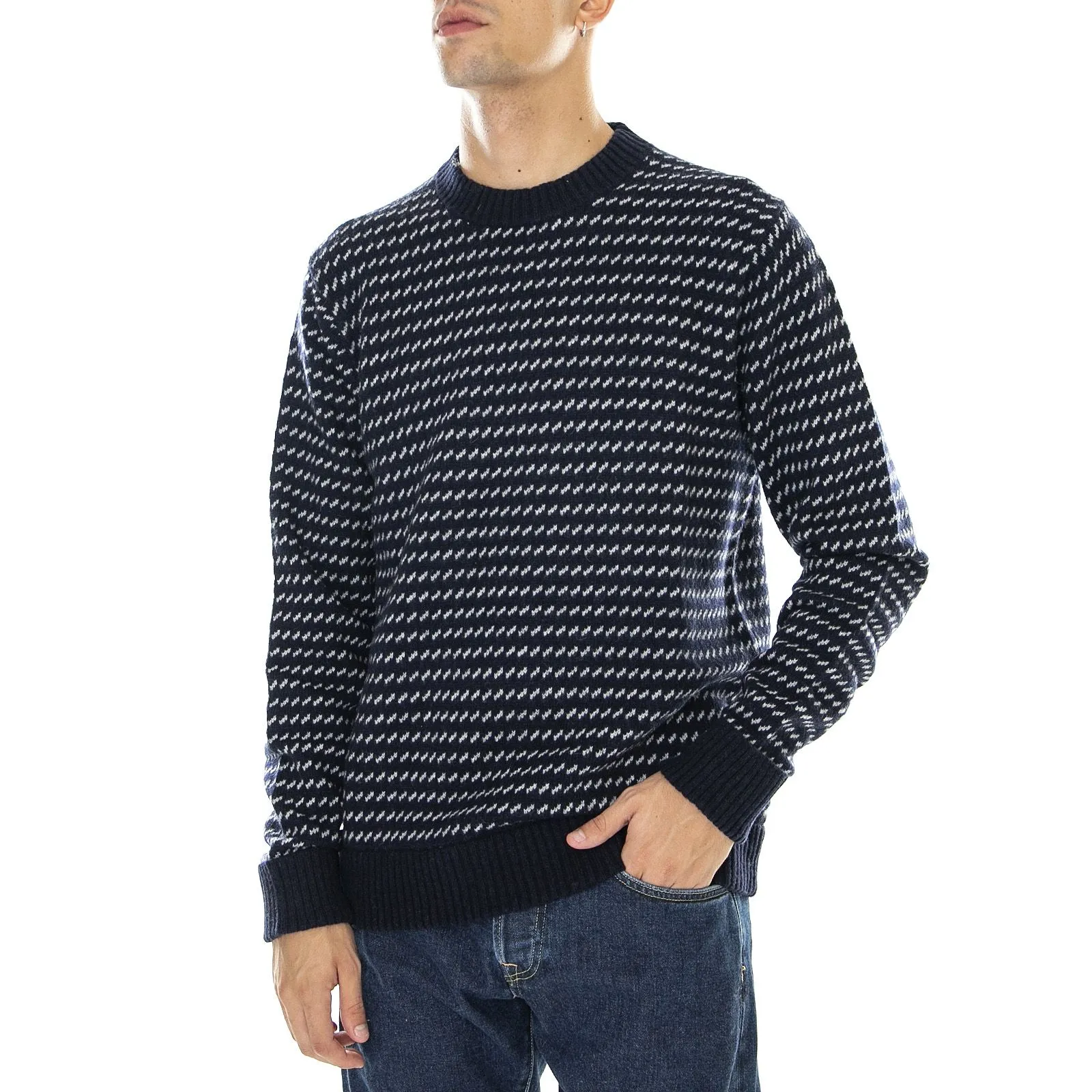 Patagonia Recycled - Maglione Girocollo Uomo Blu    