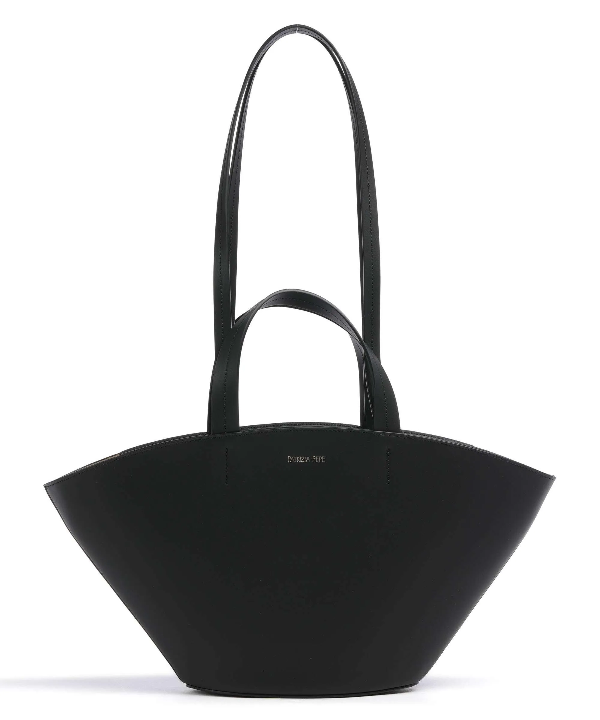  Patrizia Pepe Minimal City Borsa shopper pelle di vitello liscia nero  