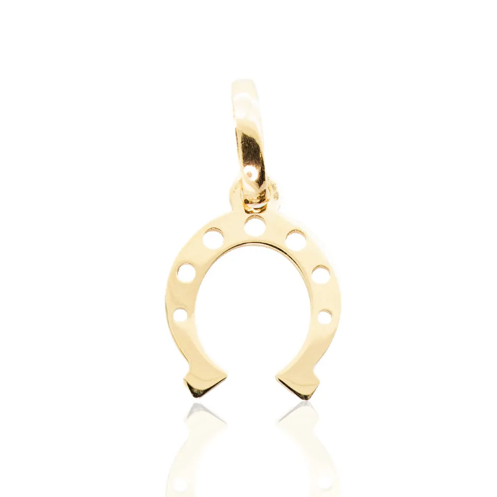 Pendente in Oro Giallo Ferro di Cavallo