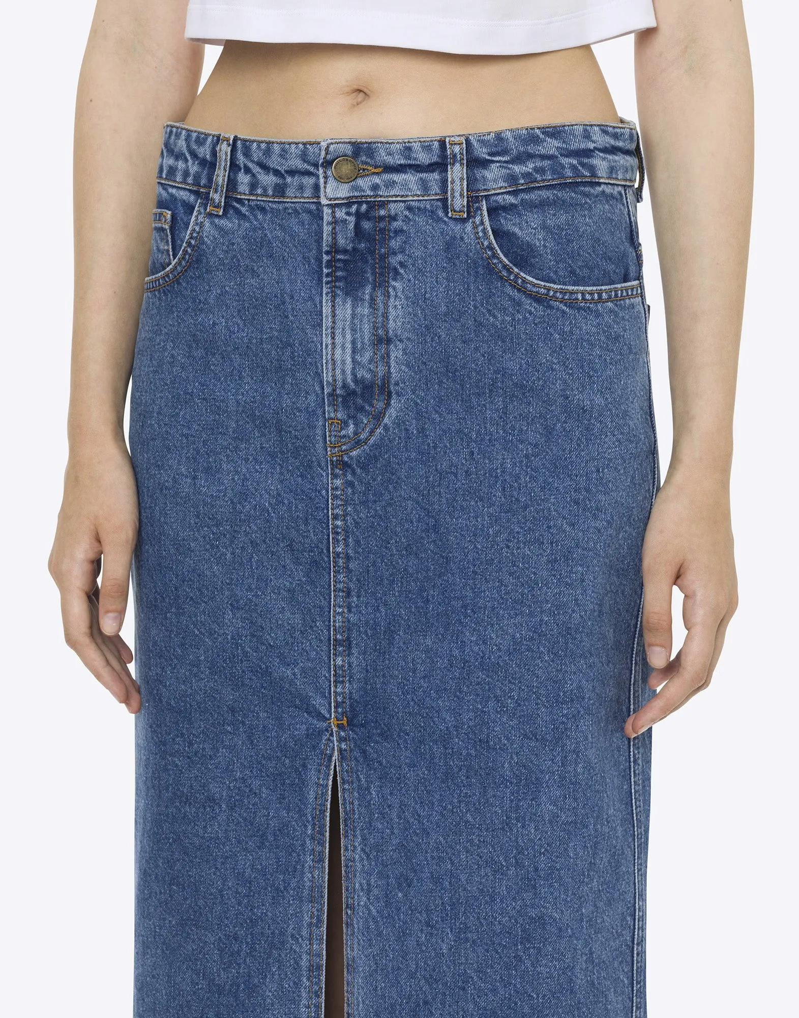 PHILOSOPHY Gonna in Denim con Spacco