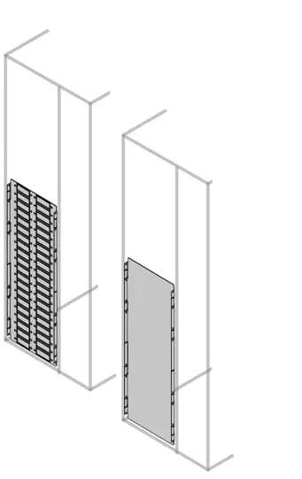 Piastra ABB PTVS per Schede modulari - System Pro E Power, 1000 x 940.7 x 22mm
